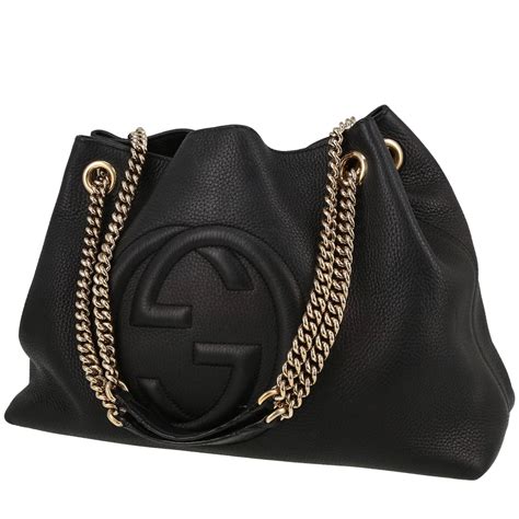 borsa gucci soho nera|gucci borse a mano.